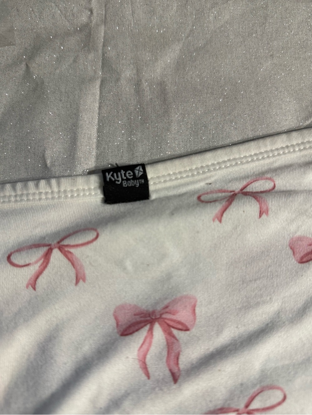 Kyte BABY Sleep Sack swaddle with Pink Bow Print - Picture 6 of 10